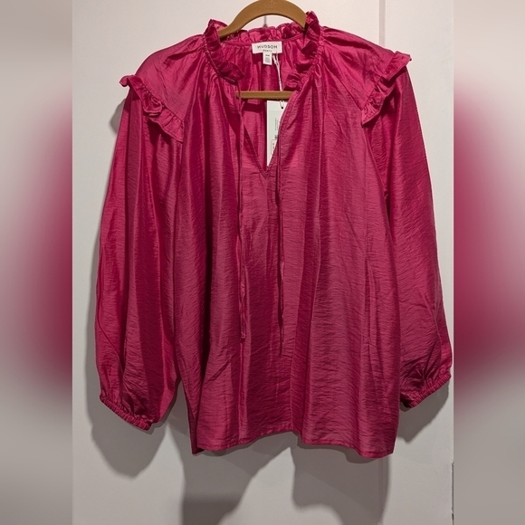 BNWT Hudson  North Pink Blouse - Picture 8 of 8